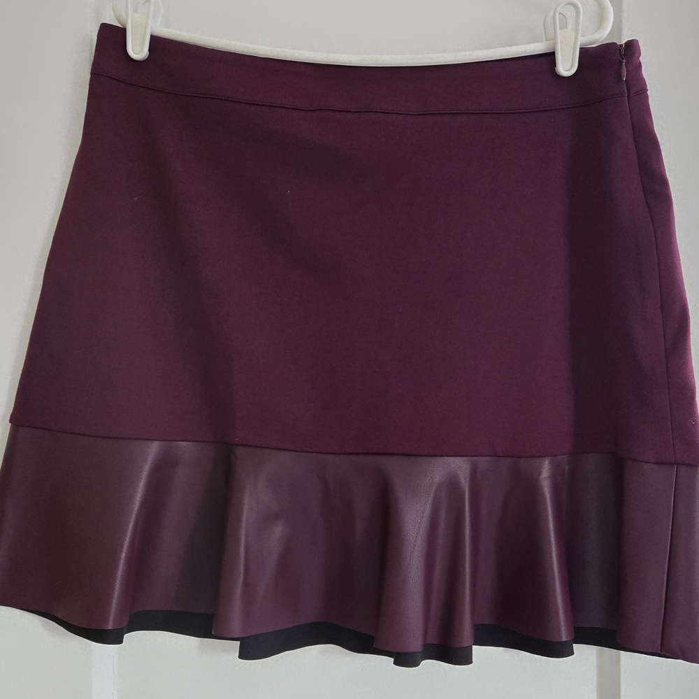 Michael Kors Deep Purple Mini Skirt
